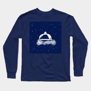 food, serving, restaurant food, food delivery, service, transportation, technology, light, universe, cosmos, galaxy, shine, concept Long Sleeve T-Shirt